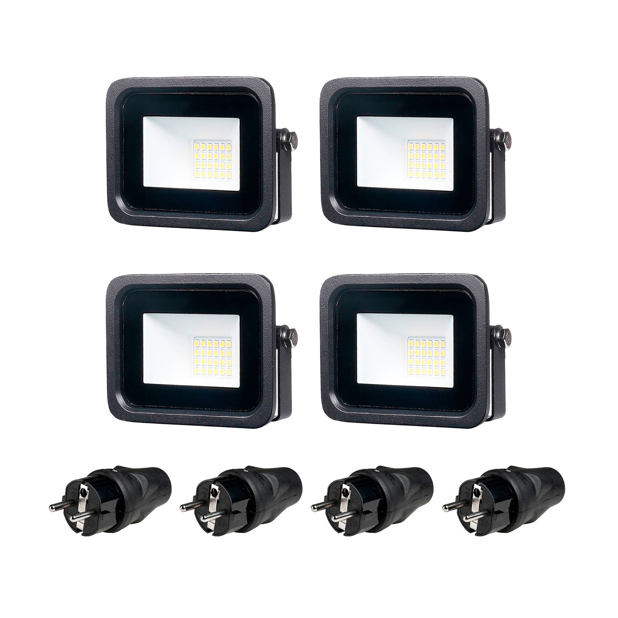 Strålkastare 230V, AGGE Floodlight, 10W, 4 st
