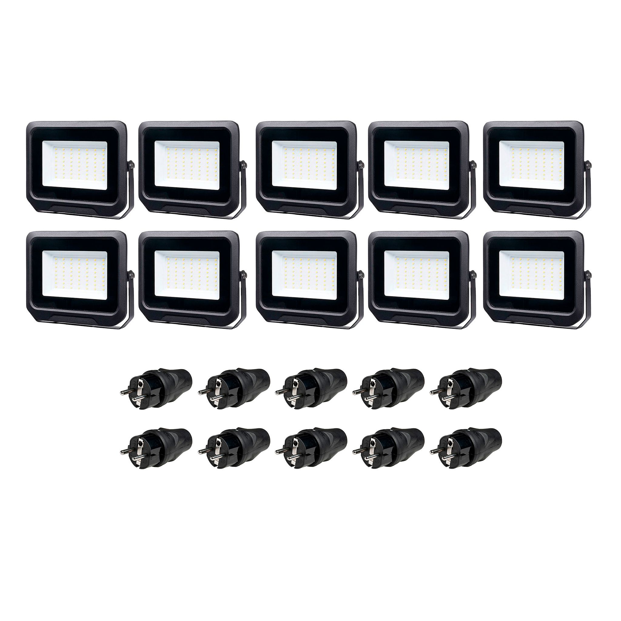 Strålkastare 230V, AGGE Floodlight, 50W, 10 st
