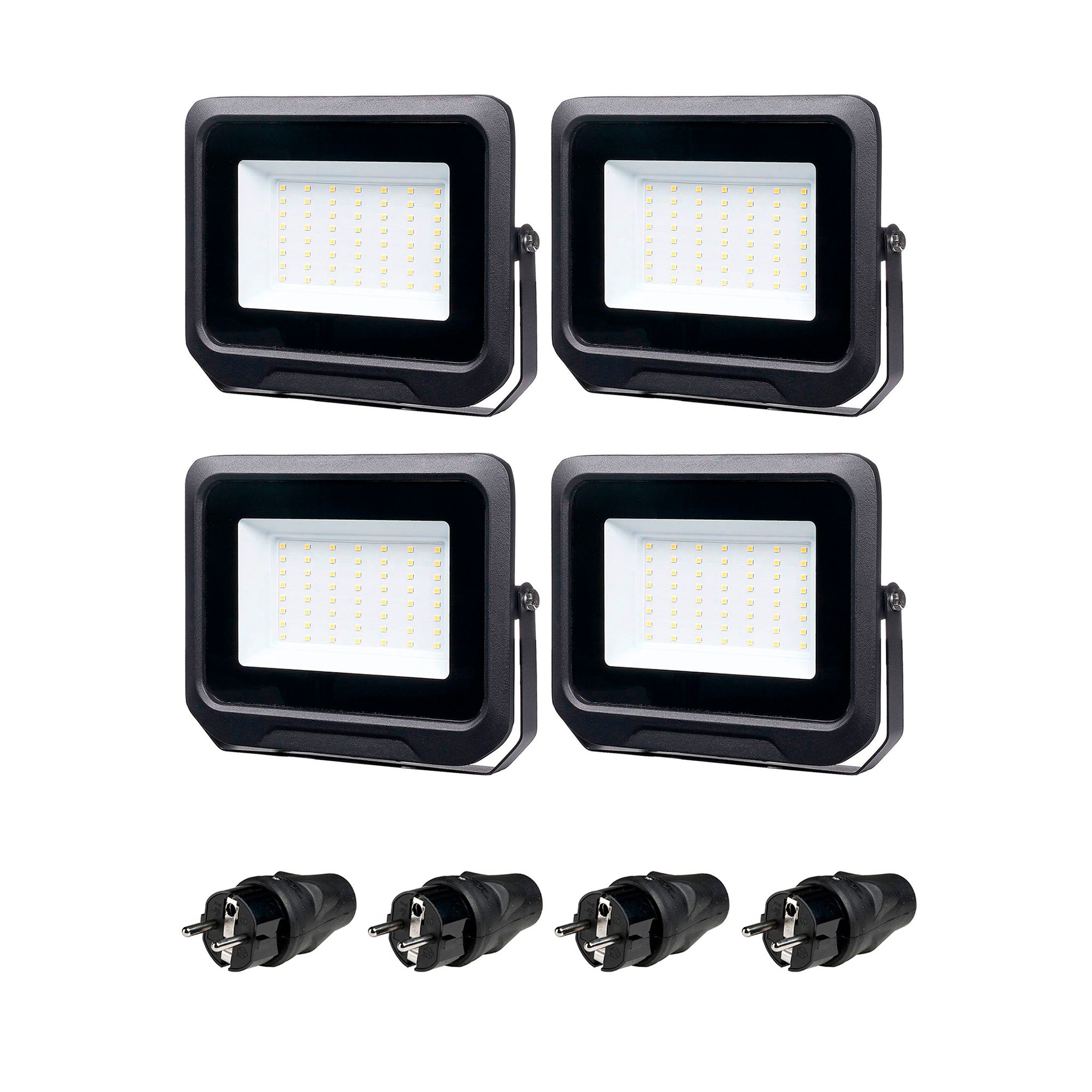 Strålkastare 230V, AGGE Floodlight, 50W, 4 st