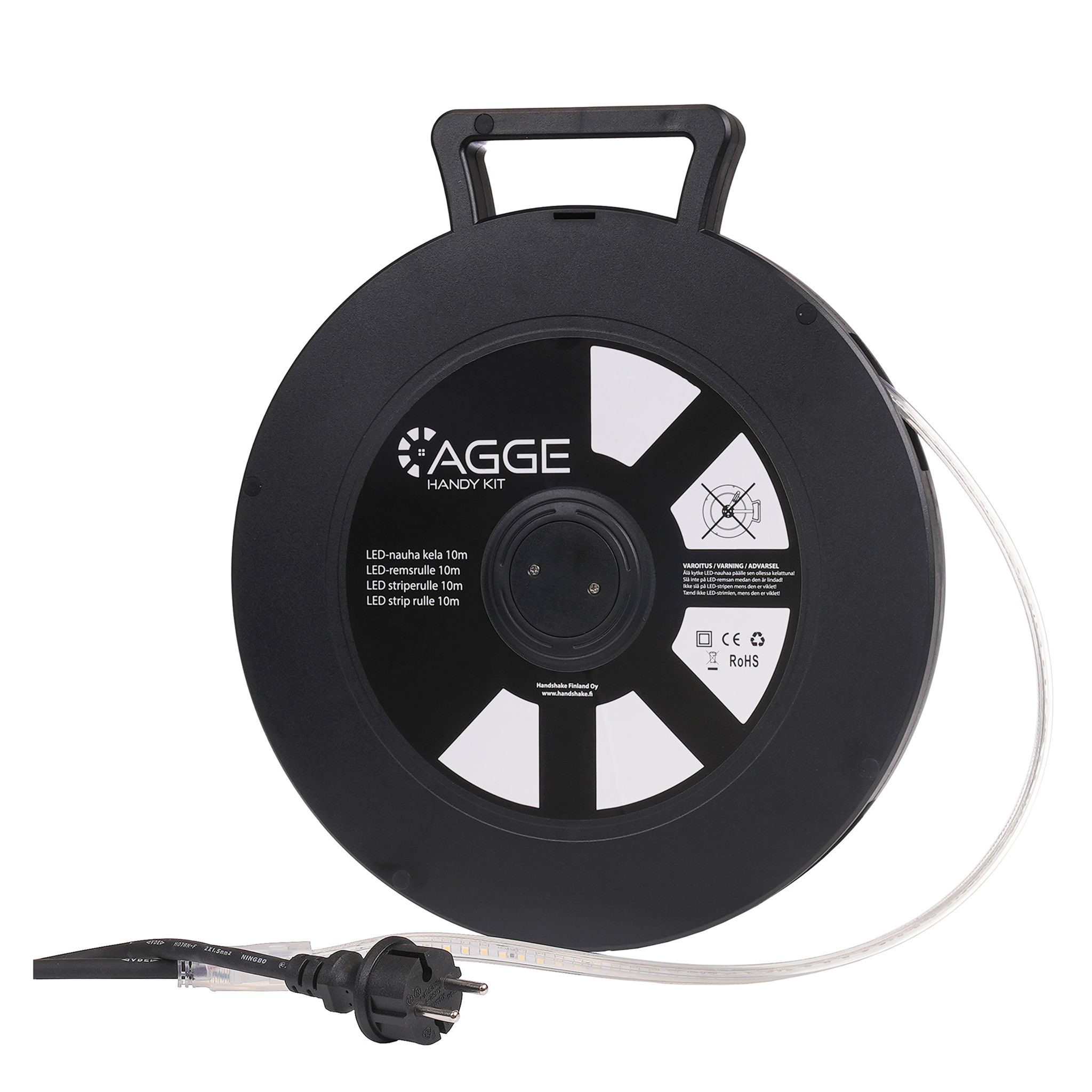 LED-list / Arbetsbelysning AGGE Handy Kit 230V - 830 lm/m, 10 m - Rulle, 1 st