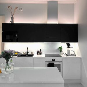 LED-listpaket Bänkbelysning AGGE - Svart profil, 3000K / 200 cm
