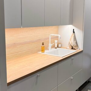 LED-listpaket Bänkbelysning AGGE - Vit profil, 3000K / 500 cm