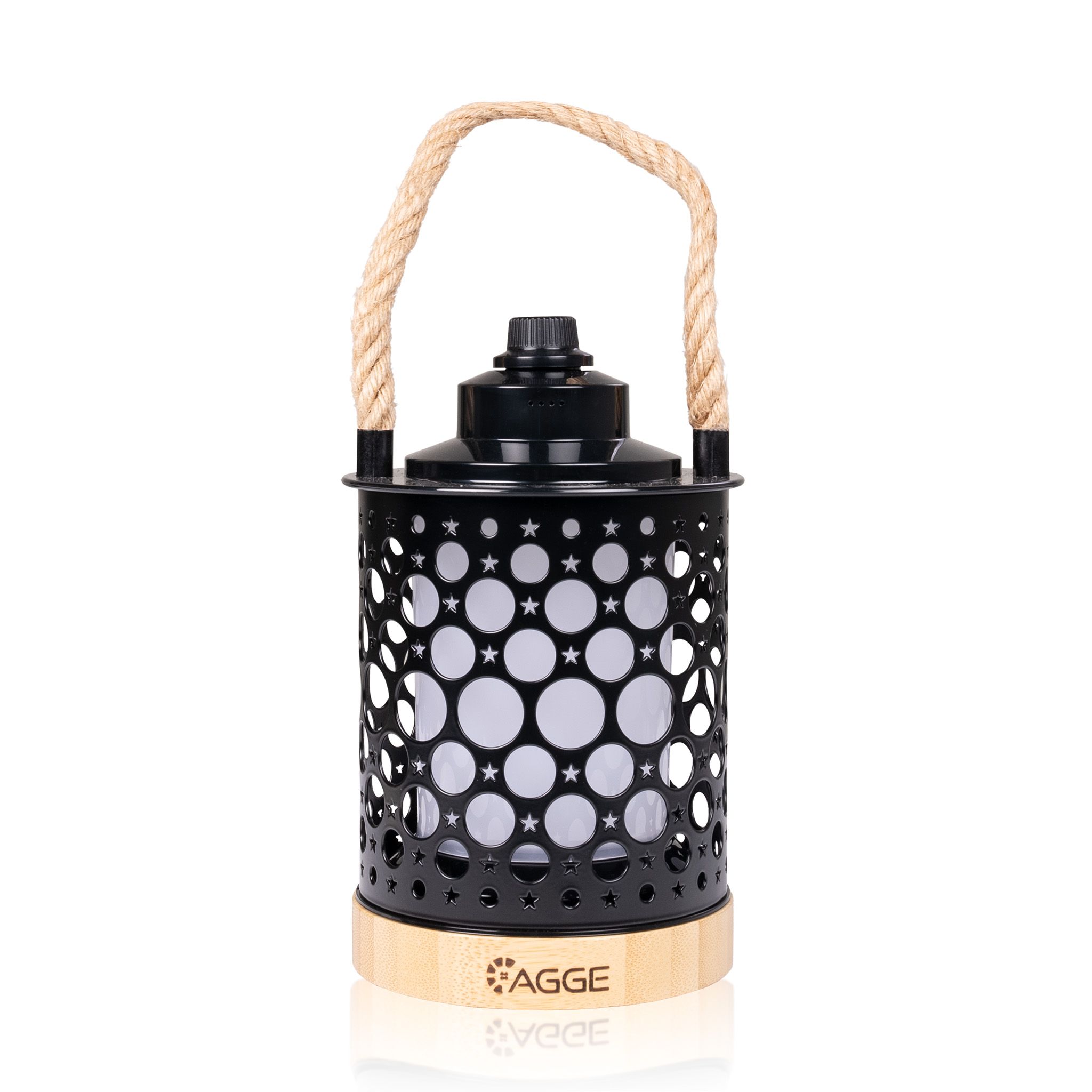 LED-lykta AGGE Radiance, 670 lm, Svart, 360 lm