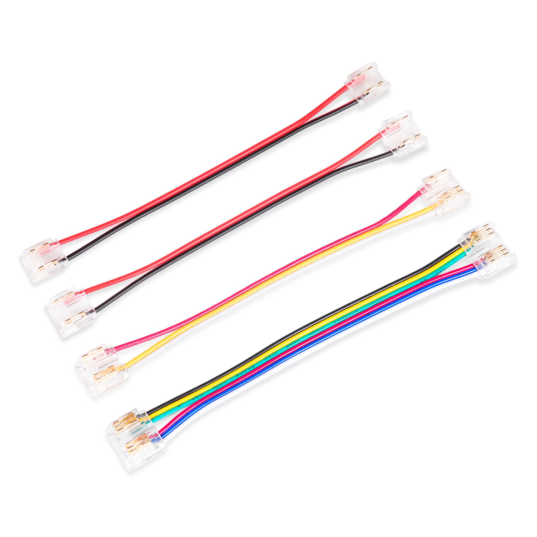 Skarvkontakt till LED-list AGGE Strip to Strip, 10cm, För enfärgad 8 mm list