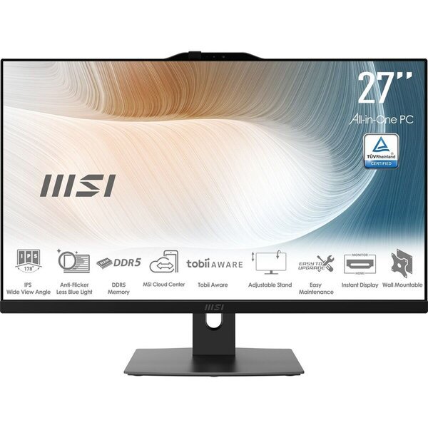MSI Modern AM272P 27"FHD IPS Core 5-120U 8GB-DDR5 512GB Intel Iris Xe Win11Pro 1M-848EU