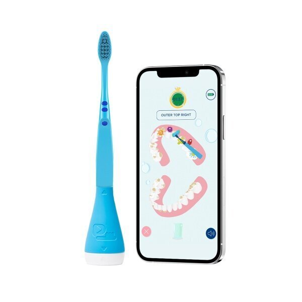 Älykäs hammasharjateline Playbrush Smart, sininen, yli 3-vuotiaille lapsille