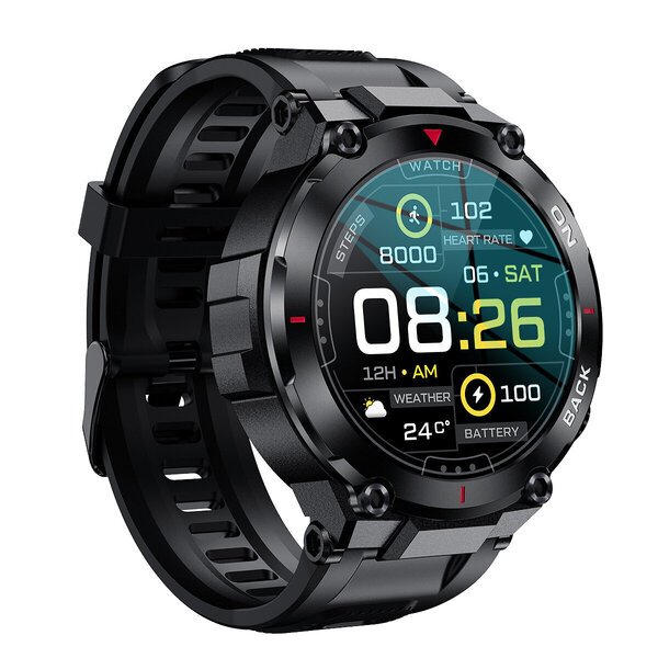 Älykello K37 GPS - urheilullinen vedenpitävä älykello