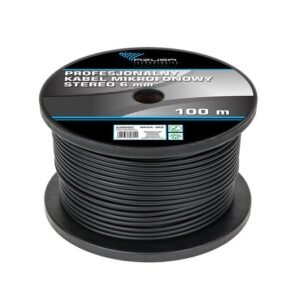 ammattikäyttöön tarkoitettu 6 mm stereomikrofonikaapeli