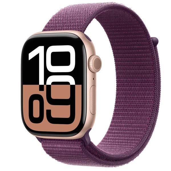 APPLE Watch Series 10 GPS + Cellular 46mm Ruusukulta Alumiini Kuori ja Luumu Urheiluranneke