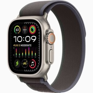 Apple Watch Ultra 2 GPS + Cellular, 49mm Titanium Case with Blue/Black Trail Loop - M/L MRF63UL/A