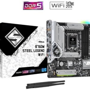ASRock B760M Steel Legend WiFi, Micro ATX, LGA1700, DDR5