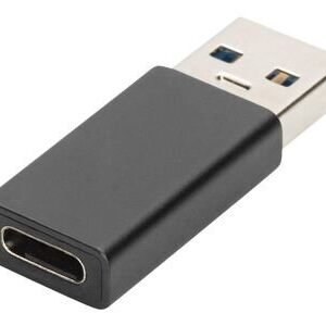 ASSMANN USB Type-C adapteri, tyyppi A-C M/F, 3A, 5GB, versio 3.0, sininen