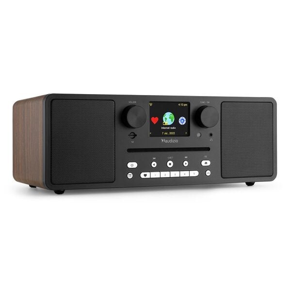 Audizio digitaalinen musiikkijärjestelmä CD/BT/DAB+/Internet tumma puu