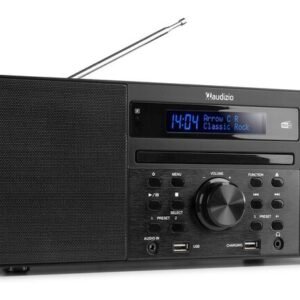 Audizio Prato musiikkikeskus CD/DAB+/FM/USB/BT musta