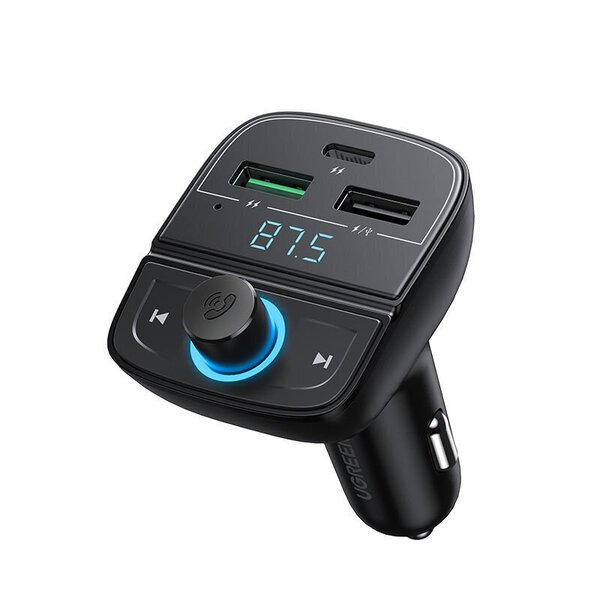 Autolaturi FM-lähettimellä ja Bluetooth 5.0, musta