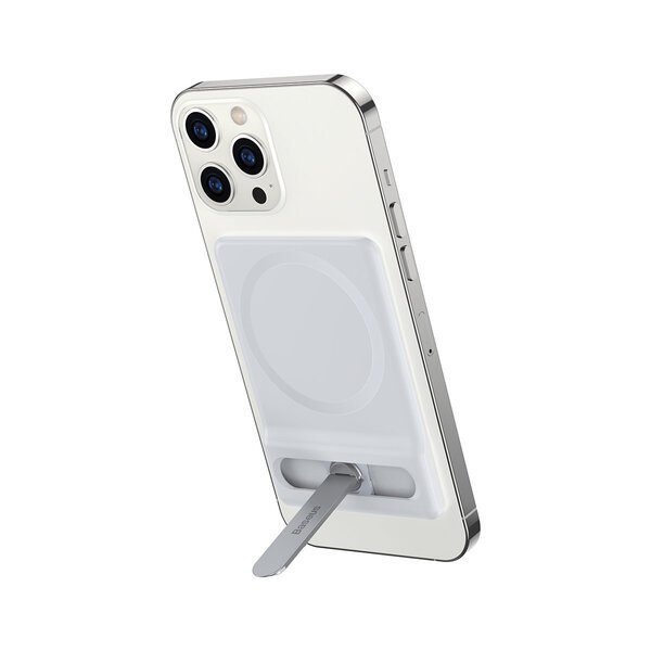 Kompakti Foldable Puhelinteline Magneettipidikkeellä, Valkoinen