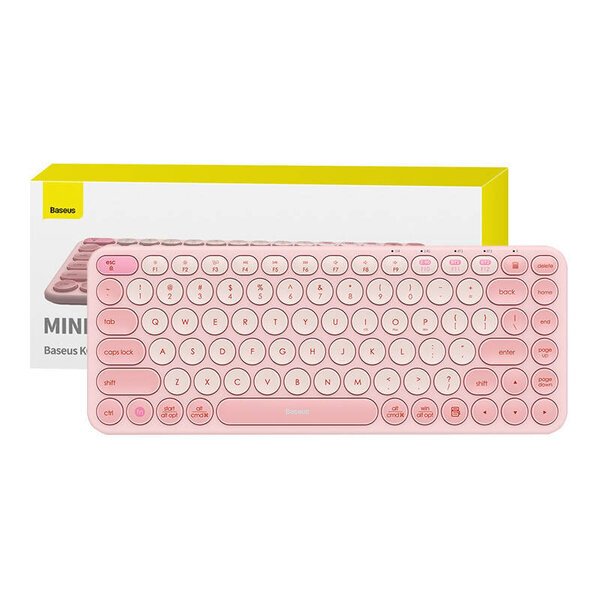 Baseus K01A langaton Tri-Mode Keyboard Baby Pink