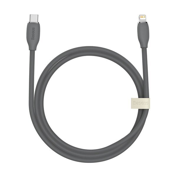 Baseus-kaapeli, USB Type C - Lightning 20W -kaapeli, 1,2m pitkä Jelly Liquid Silica Gel - musta