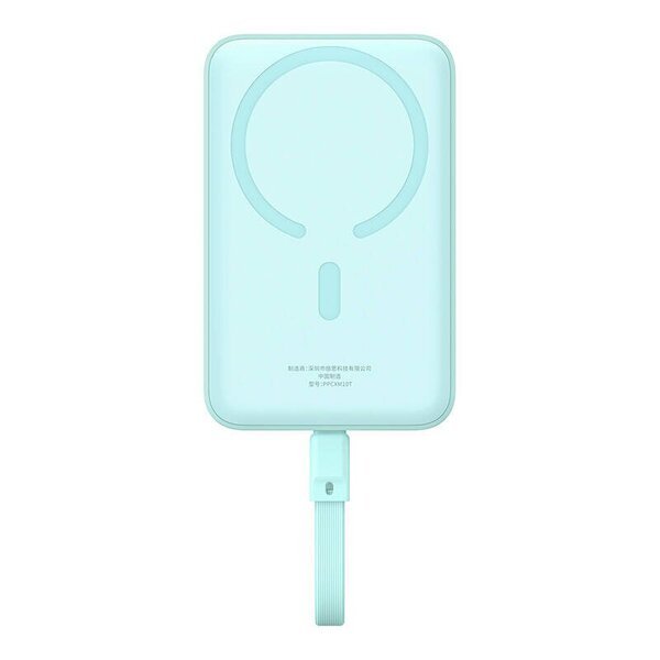 Mini Powerbank MagSafe 10000mAh 30W sininen USB-C-kaapelilla