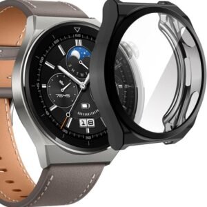 Chofit Kotelot Yhteensopiva Huawei Watch Gt 3 Pro Kotelon Kanssa, Näytönsuoja Tpu-pinnoitettu Suojakotelo, Kalvokansi, Panssari Watch Gt3 Pro 46 mm 43 mm:lle (46 mm, musta+hopea+ruusukulta)
