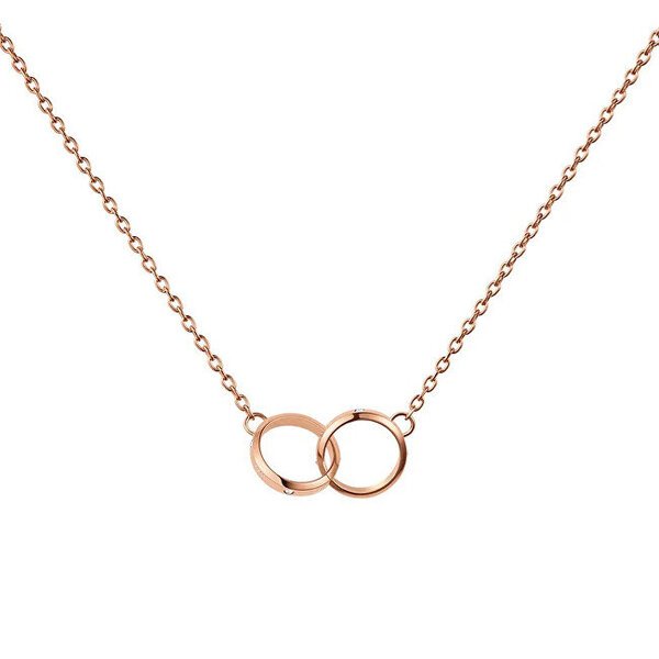 Daniel Wellington Kaunis pronssinen kaulakoru Classic Lumine kristalleilla DW00400352