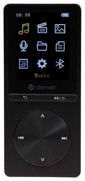 Denver MP-1820, MP4-soitin, jossa on Bluetooth, musta