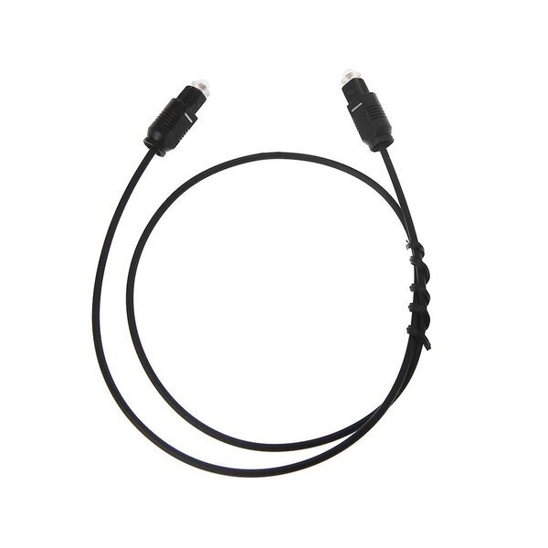 Digitaalinen optinenäänikaasu TOSLINK SPDIF, musta, 0,5 m