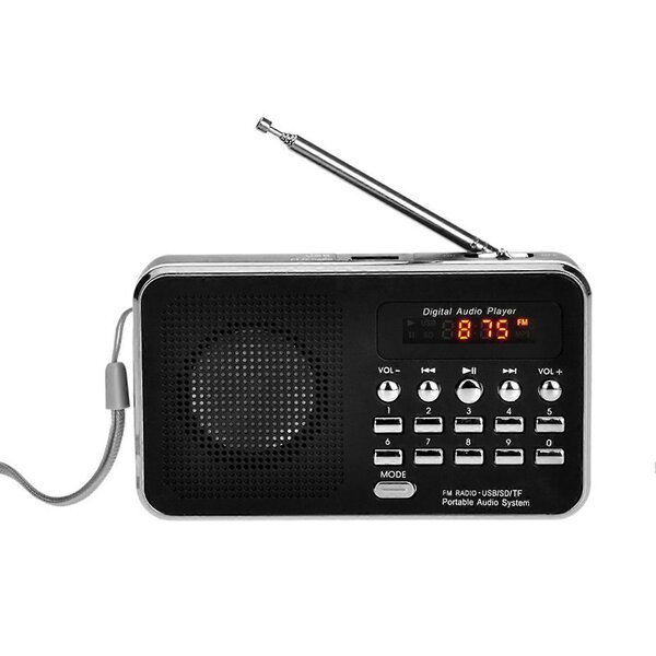 Digitaaliradio L-938 Mini, musta