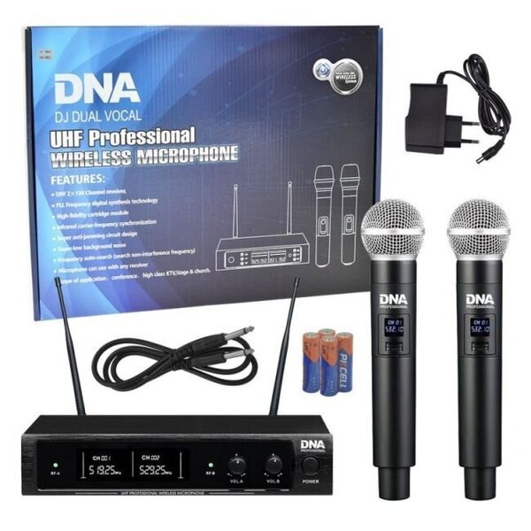 DNA DJ DUAL VOCAL langattomat laulumikrofonit
