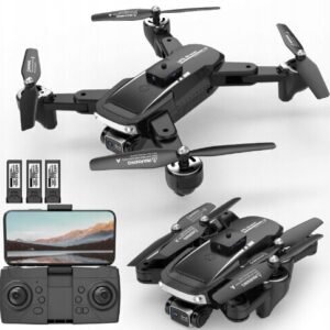 Drone STONE RC PRO kahdella korkealaatuisella kameralla ja kolmella akulla, 300 m, 2500 mAh
