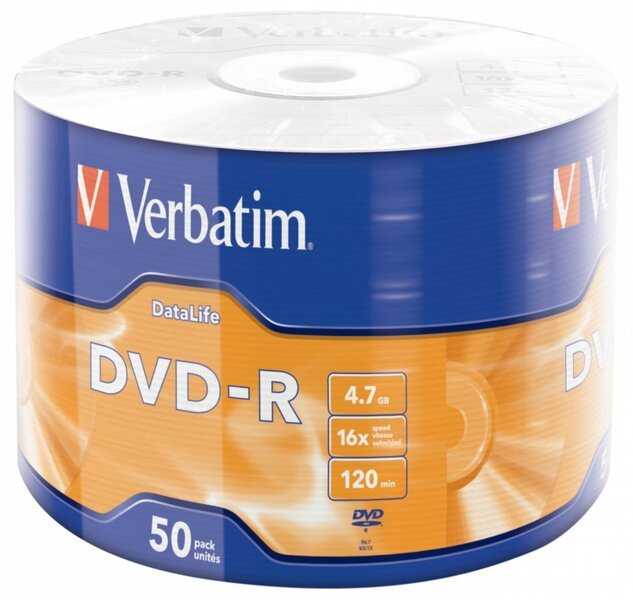 Verbatim DVD-R levyt, 50 kpl