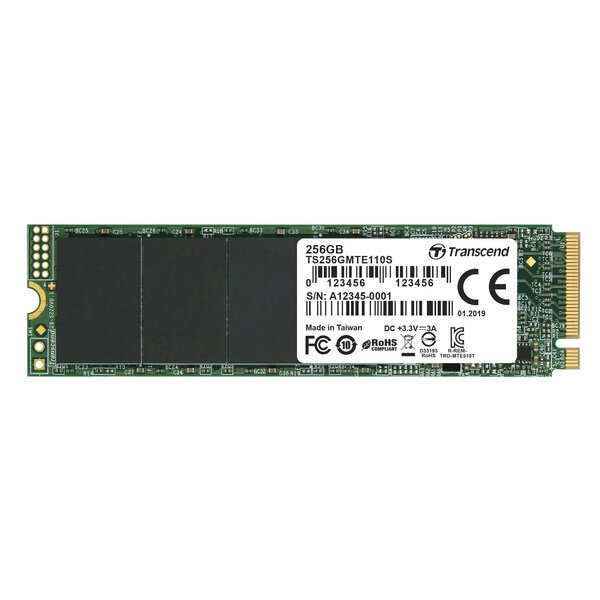 Dysk SSD 110S 256GB M.2 NVMe PCIe Gen3 x4 Nopea Tallennusratkaisu
