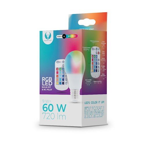 Forever Light LED E27 A60 9W 720lm RGB + W