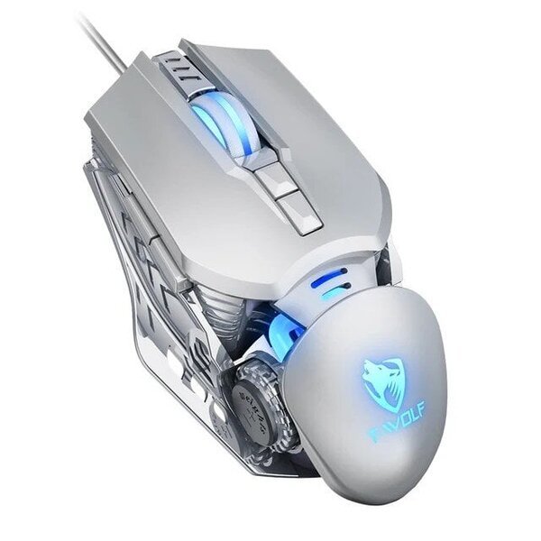 Extralink G530 pelihiiri, langallinen, optinen, 6400 dpi, 7 painiketta, harmaa