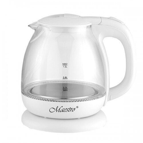 Feel-Maestro MR-055-WHITE vedenkeitin 1 L 1100 W