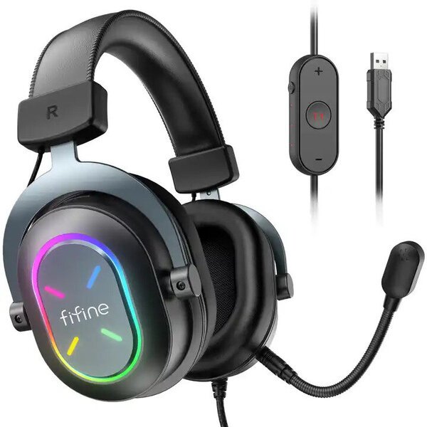 Fifine H6X RGB musta