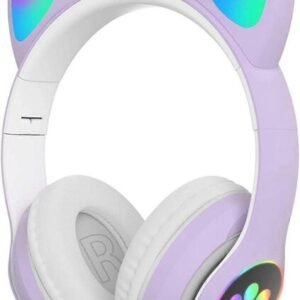 Gaming-kuulokkeet mikrofonilla, violetit
