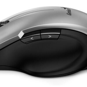 Ergonominen optinen hiiri Genius, hopea