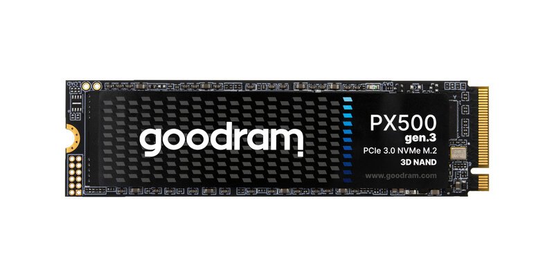 Goodram PX500 Gen.3 SSD 512 GB M.2 PCIe 3.0 NVMe 3D NAND - Suorituskykyinen tallennusratkaisu PC:lle ja kannettaville, 36kk takuu