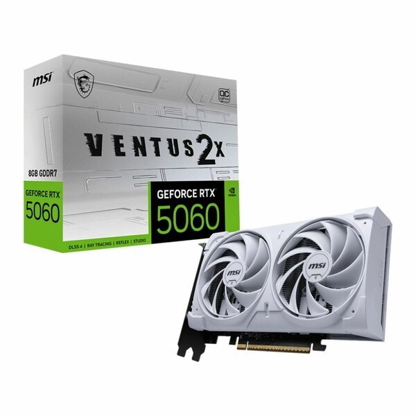 Grafiikkakortti MSI RTX 5060 8G VENTUS 2X OC GEFORCE RTX 5060 8 GB GDDR7