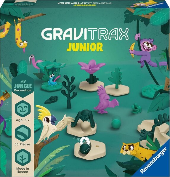 Gravitrax Junior Jungle -täyttösetti Ravensburger 23747