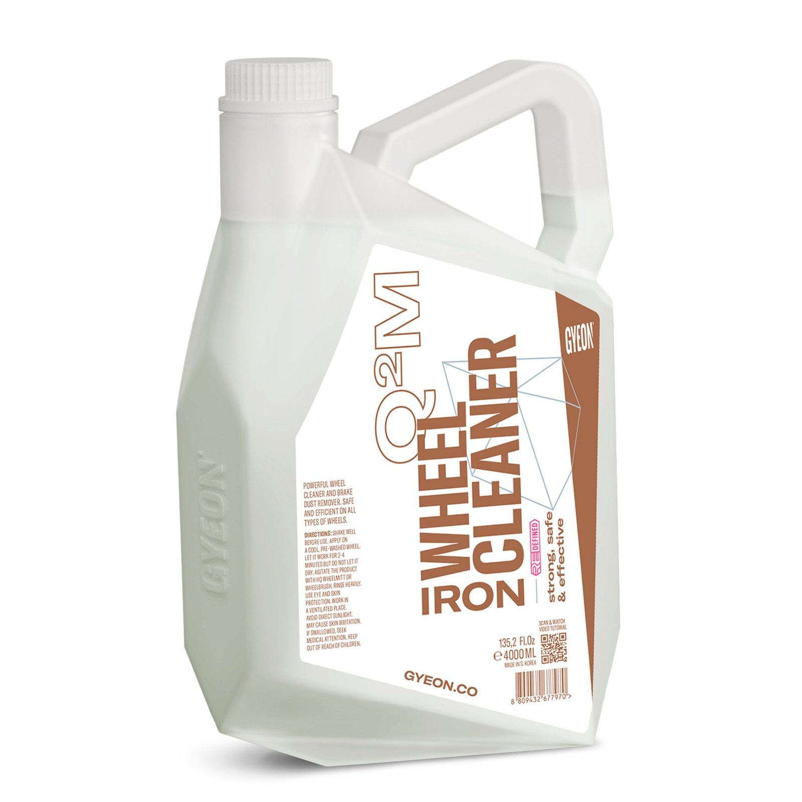 Fälgrengöring Gyeon Q²M Iron WheelCleaner Redefined, 4000 ml / Dunk