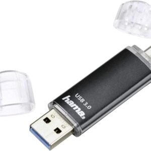 Hama 256 Gb Usb-muistitikku Usb 3.0:lla ja Microusb:llä (2-in-1 Usb-muistitikku, esim. Android-matkapuhelimelle, tabletille, tietokoneelle, kannettavalle tietokoneelle, Pc:lle, laptopille, Macbookille, Otg, 40 Mb/s) matkapuhelinmuistitikku, kaksois