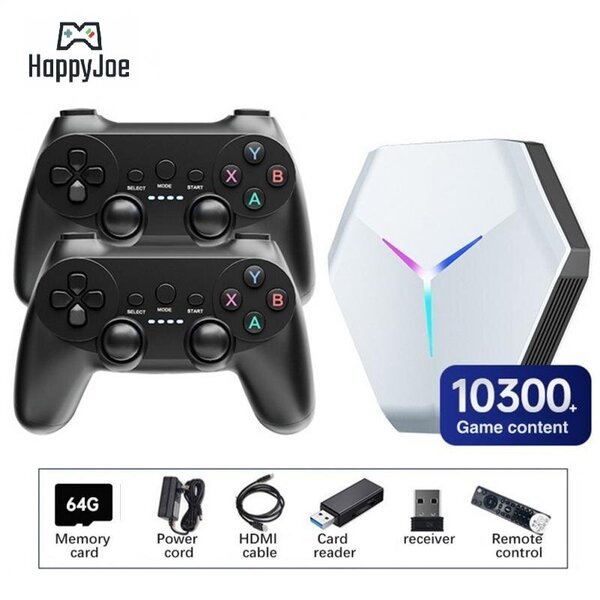 HappyJoe X10, 64GB, 10000 peliä, TV Box, Wifi