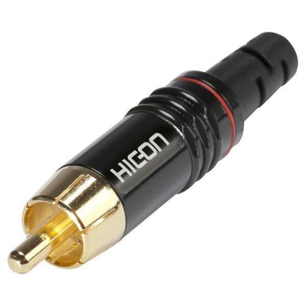 Hicon 30204058 Rca-liitin Hi-cm06, punainen