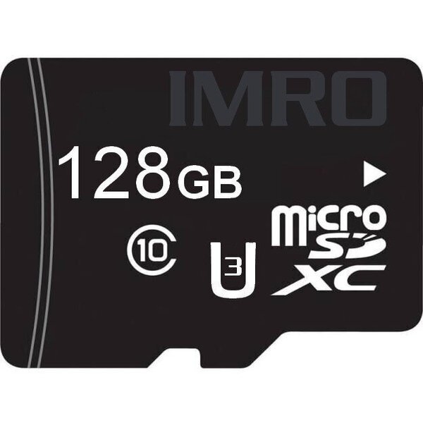 Imro-muistikortti 128GB microSDXC cl. 10 UHS-3 + sovitin
