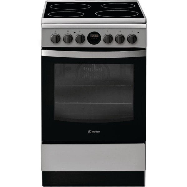 Indesit IS5V8CHX/E, keraaminen liesi, 50 cm, hopea