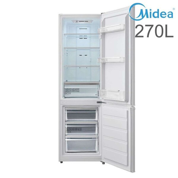 Jääkaappi Midea 270 l (199/71 l), valkoinen