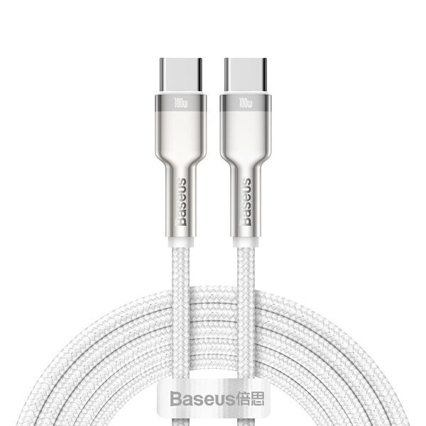 KAAPELI Baseus Cafule Series Type-C to Type-C 100W 2m, valge