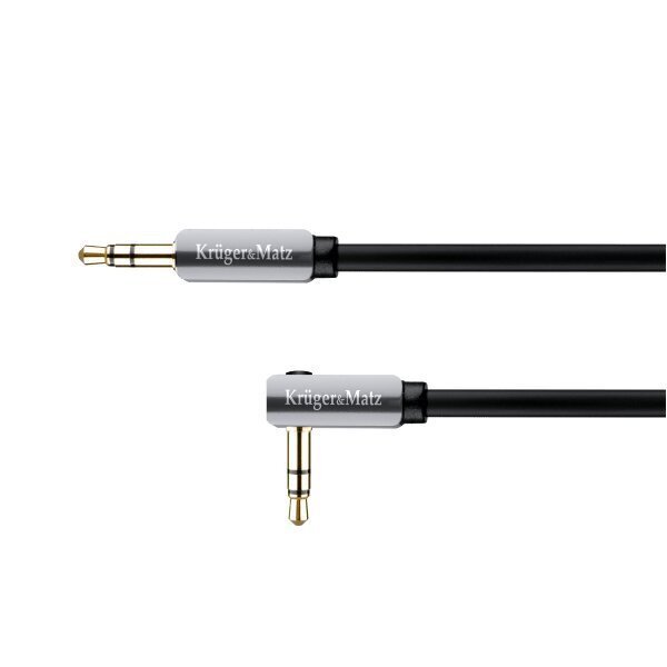 kaapeli kulmapistoke - suora liitin 3,5 stereo 1,0 m kruger&matz